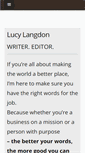 Mobile Screenshot of lucylangdon.com